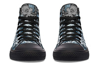 Printed Couple High Top Canvas Shoes