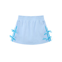 Women's Embroidered Bow Splicing Skirt