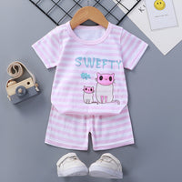 Children's Short Sleeve Shorts Suit