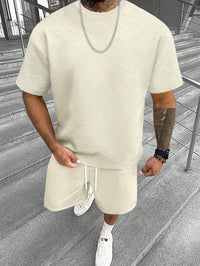 Men's Short Sleeve Shorts Simple Comfortable Cool Suit