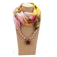 Pearl chiffon jewelry necklace scarf