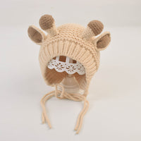 Autumn and winter ear protection baby woolen hat