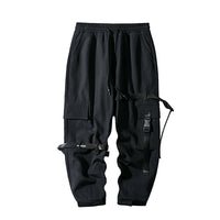 Casual plus velvet padded tie-foot tactical pants
