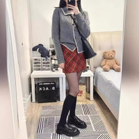 Retro Lapels Hand Crocheting Knitted Cardigan Jacket