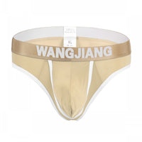 Men's Split Underwear T-shaped Transparent Half Buttocks
