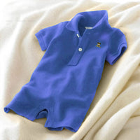 POLO lapel baby one-piece romper