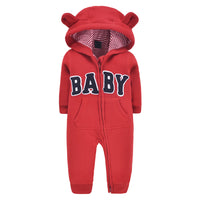 Double layer sweater baby one-piece romper