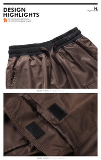 Functional style overalls nylon casual pants