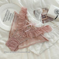 Women's Japanese Sexy Lace Ruffles Thin Seamless Underwear