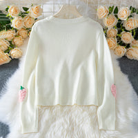 Women's Elegant Long-sleeved Sweater Beige
