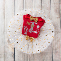 Three-piece baby girl TUTU skirt suit