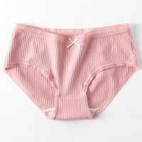 Lace Thread Cotton Pure Cotton Mid-waist Briefs