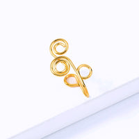 Fake Piercing Nose Nails, Exaggerated Hand-wound Piercing-free Nose Clip