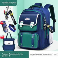 Schoolbag Boy Elementary School Students Three Four To Six Grade