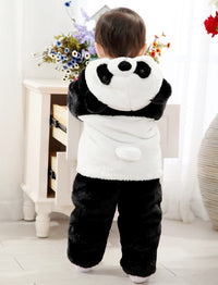 Two piece panda plush cotton suit