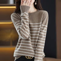 Autumn And Winter Women's Wool Sweater New Fashion Round Neck Inner Wear