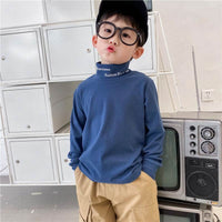 Children's half high neck bottoming shirt