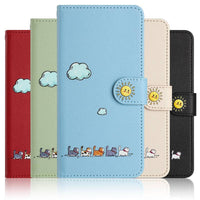 Fashion Cartoon Painted Cover Flip Card Holder