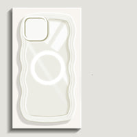 Two-in-one Wave Pattern Transparent Phone Case