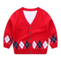 Children's V-neck sweater