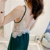 Nightdress women's spring lace sling pajamas