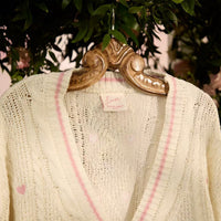 New Womens Sweet Heart-Shaped Lover Sweater Knitted Cardigan