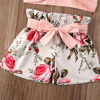 Lovely New Sling Girl Baby Two-Piece Big Flower Lace