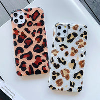 Compatible with Apple, Shockproof Silicone Soft Case for IPhone 11 Pro Xs Max X Xr 7 Plus 8 6S 6 SE 12 Mini Fruits Marble Leopard Bumper Cover
