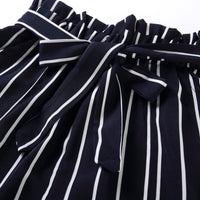 Fashion Striped Shorts Women's Casual Pants