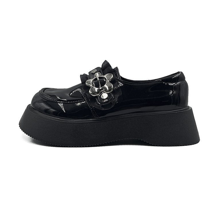 Women's Retro Raise The Bottom Mary Jane Leather Shoes