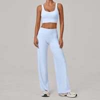 Racerback Bra And Straight-leg Pants Yoga Set Quick-drying Workout Outfit