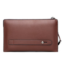 Fashion Wallet Men's Long Zipper Business Handbag Soft Leather