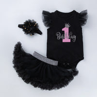 Girls Birthday Sleeveless Suit Infant