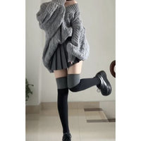 Womens Stylish Casual Figure-flattering Knit Sweater