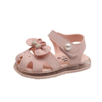 Soft soled toe cap anti slip children's walking shoes