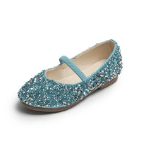 Pumps Girls Sequins Crystal Toe Cap Fashion Soft Bottom