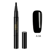 5pcs Nail Polish Pen 3 In 1 One Step Glue Pen Multicolor