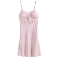 Thin Ice Silk Sexy Nightdress With Comfortable Satin