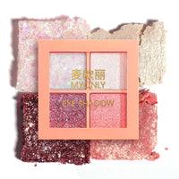 Simple Multicolor Pearly Earth Eyeshadow Palette
