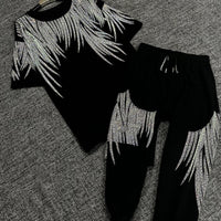 Men's And Women's Heavy Duty Fashion Set With Diamonds