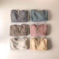 Children's Leisure Linen Cotton Sweater Suit