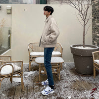 New Korean Version Of The Loose Trend Casual Plush Thickened Tweed Jacket