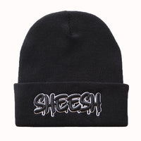 Embroidered Knitted Hat Warm  Hip Hop Woolen