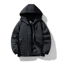 Thick Contrast Color Bread Coat For Women