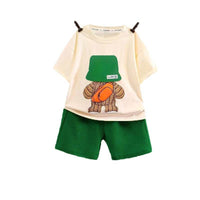 Boys' Suit Short Sleeve T-shirt Casual Sports Shorts