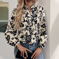 Retro Printed Elegant Shirt Top For Women