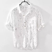Summer Menswear Pu Shuai Short-sleeved T-shirt Lapel Polo Shirt