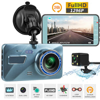 4 Inch Zinc Alloy Appearance Driving Recorder Dual Lens 1080p