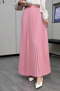 Womens Pleated Maxi Skirt Early Spring New Arrival