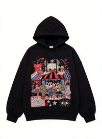 Fashion Casual Printed Polyester Sweater